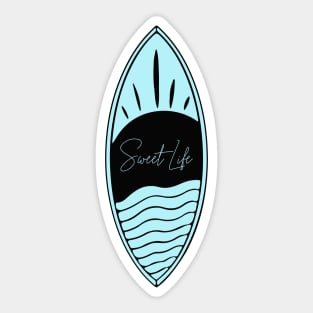 Sweet Life Surfboard Sticker